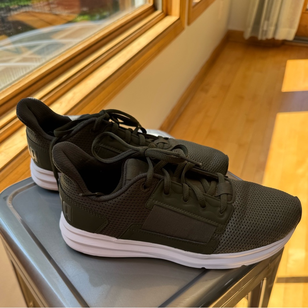 Army Green Puma Tennis Shoes